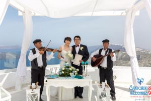 Sun  Zhang Wedding By Santorini8 Weddings9 Dragons Group 9